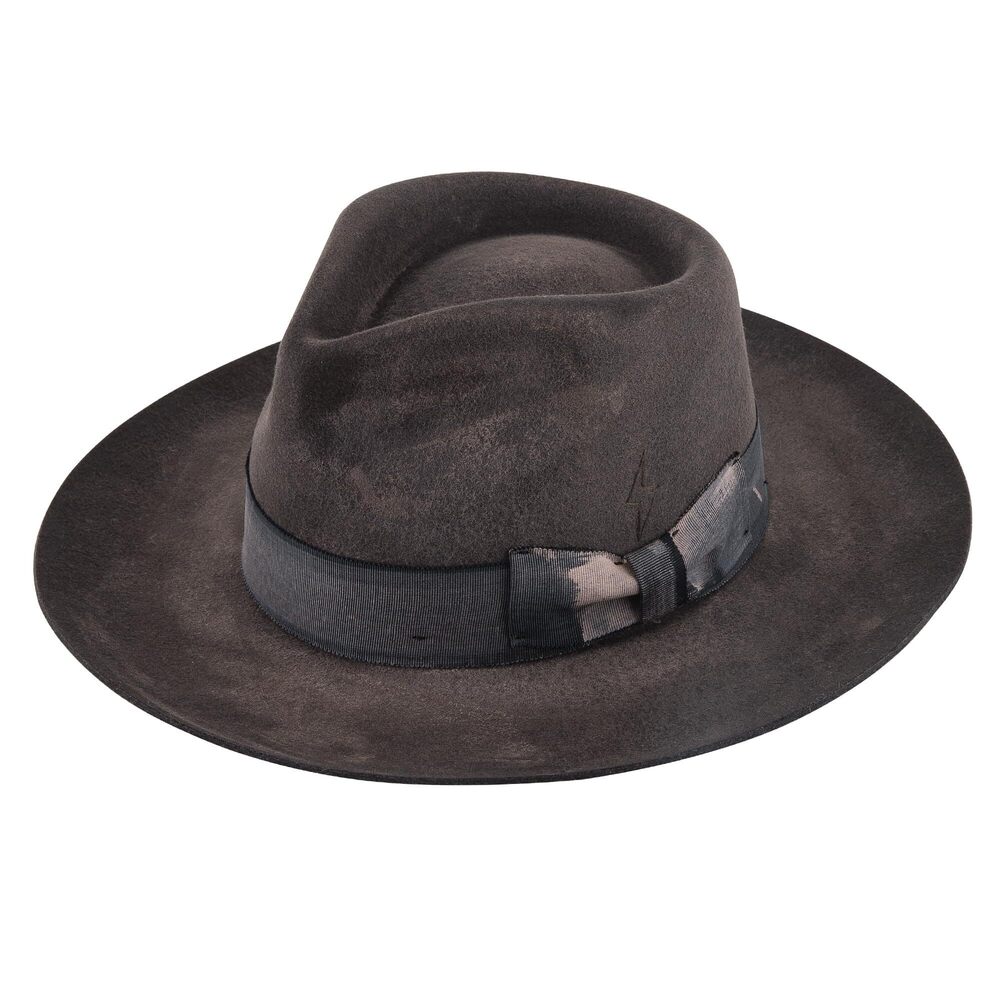 3132 Vintage Wide Brim Distressed Beach Hat Fedoras Hat Classic Rancher